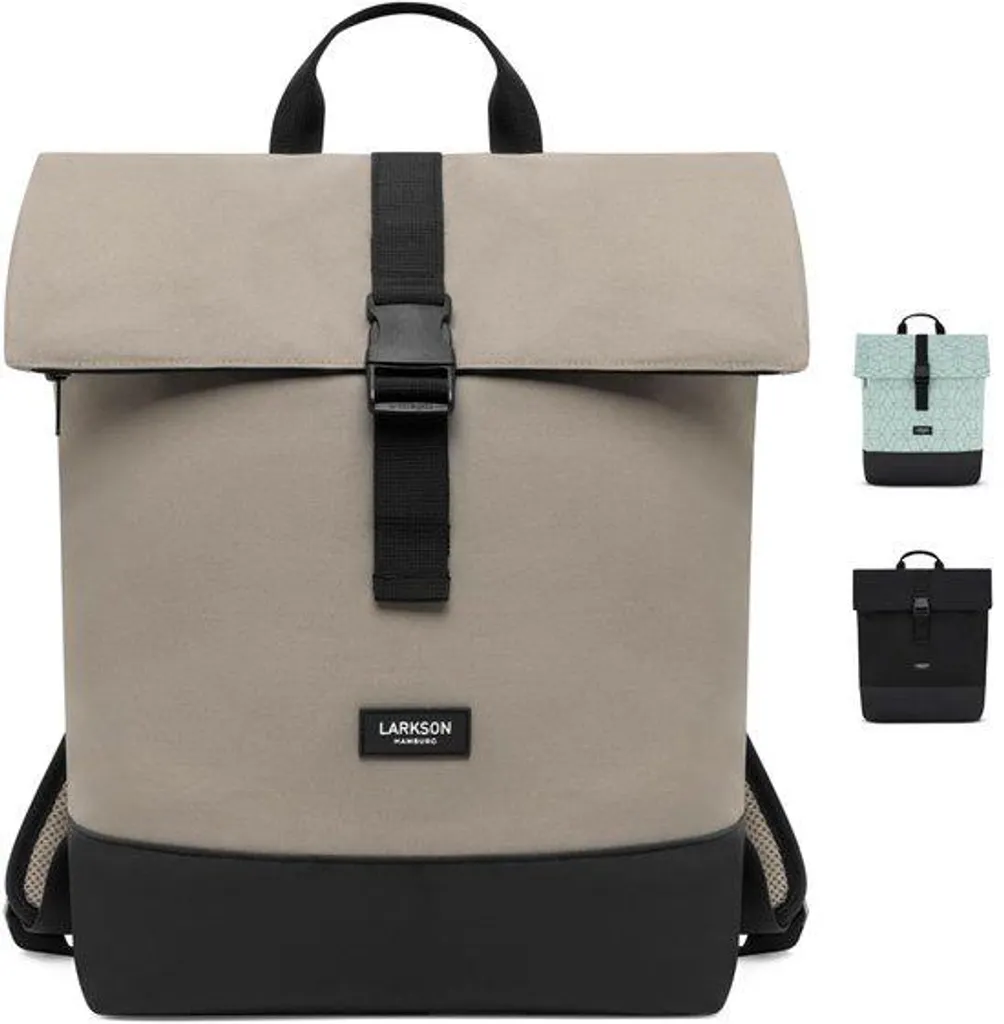 Sac à dos roll-top gris - Bagagerie urbaine étanche pour PC portable