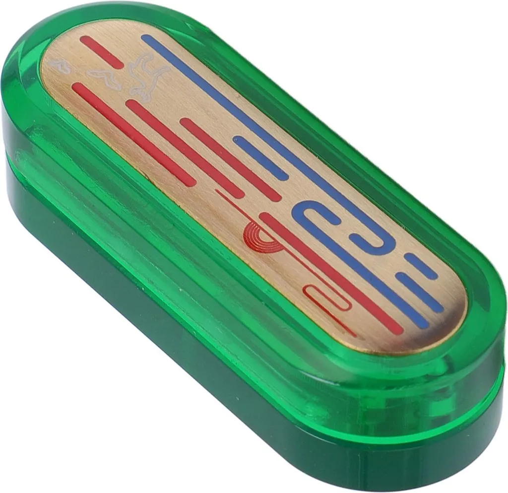 Fidget Slider Laiton & Acrylique - Mécanisme Push de Poche, Haptique - 4