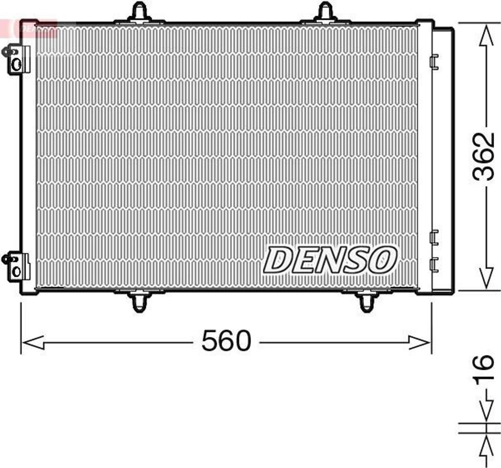 DENSO DCN07061 - OE 9808989880 Klimakondensator mit Trockner für C3 Aircross II (2C, 2R)