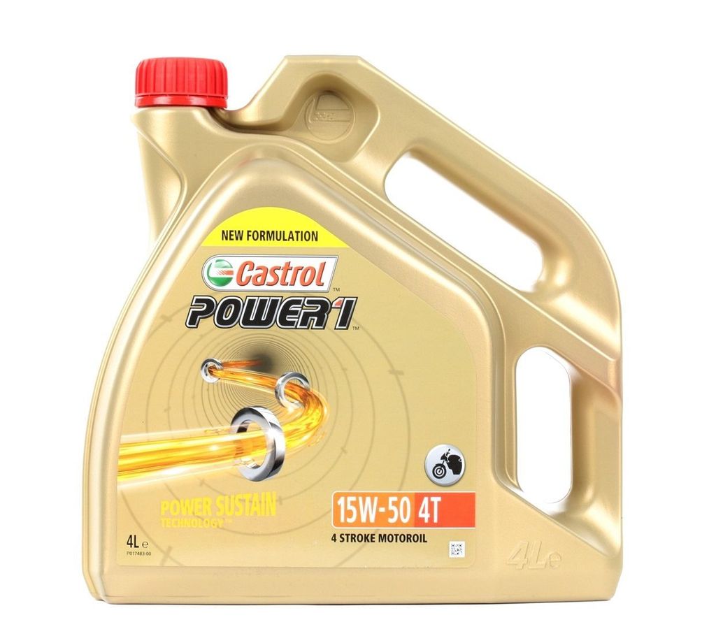 4 Liter CASTROL 15W-50 Power 1 4T Produktbild 