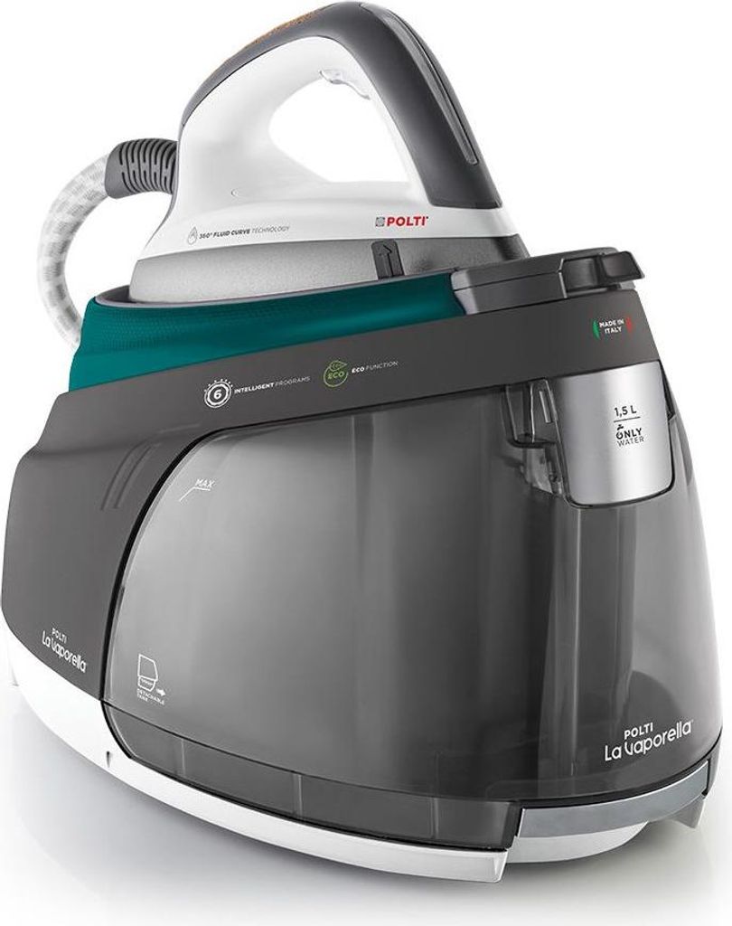 Polti La Vaporella XT120C 2350 W 1,5 l Aluminium-Sockelplatte Grau, Türkis, Weiß