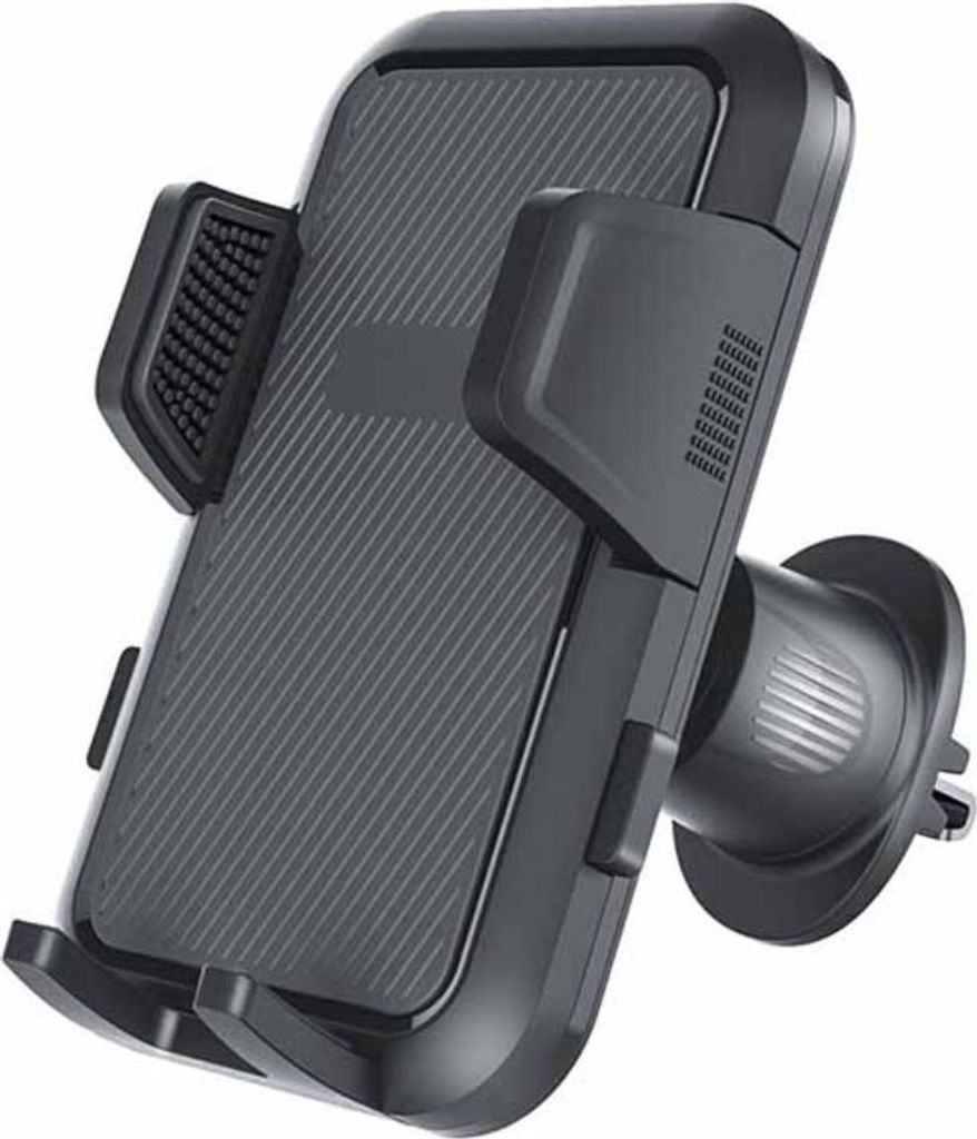 INF Schwarze Lüftungshalterung Auto Handyhalter: 360° Drehung, Clip-Befestigung