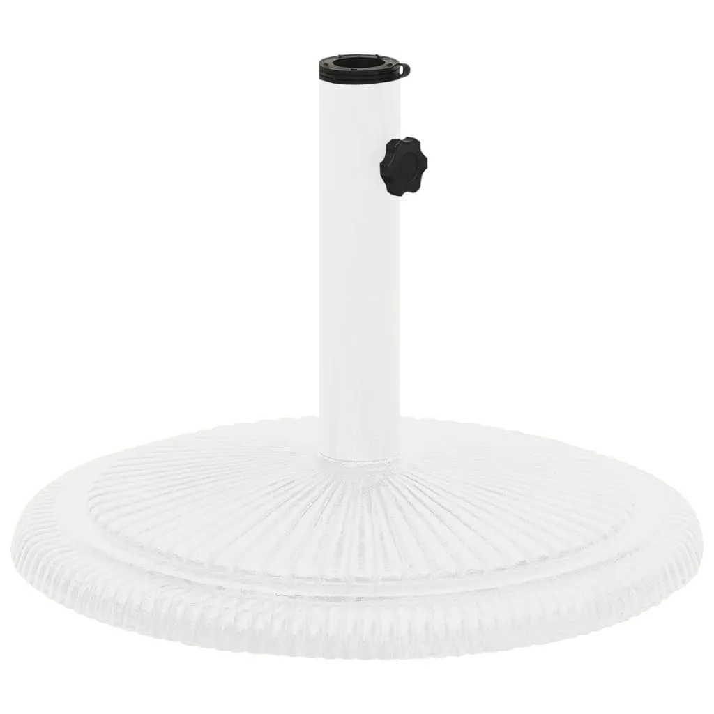 Base Ombrellone Design Bianco 45x45 in Ghisa Decorata | Luxury Outdoor