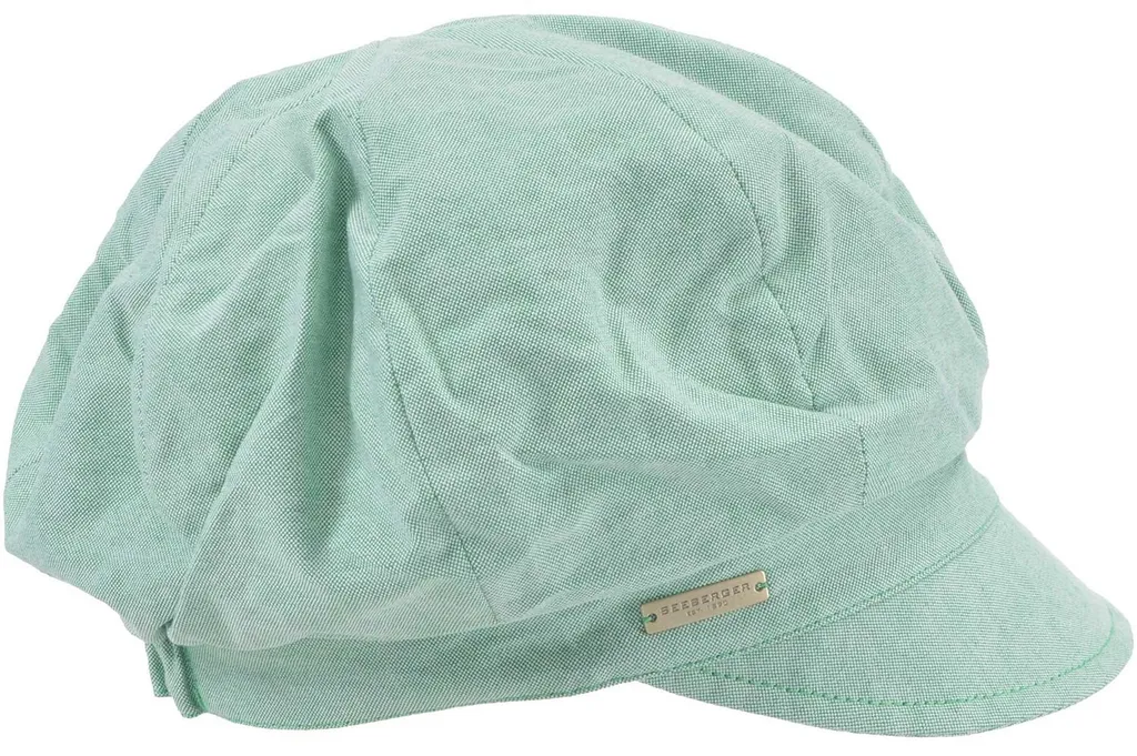 Casquette en chambray Seeberger vert pour femme - Accessoire d'été