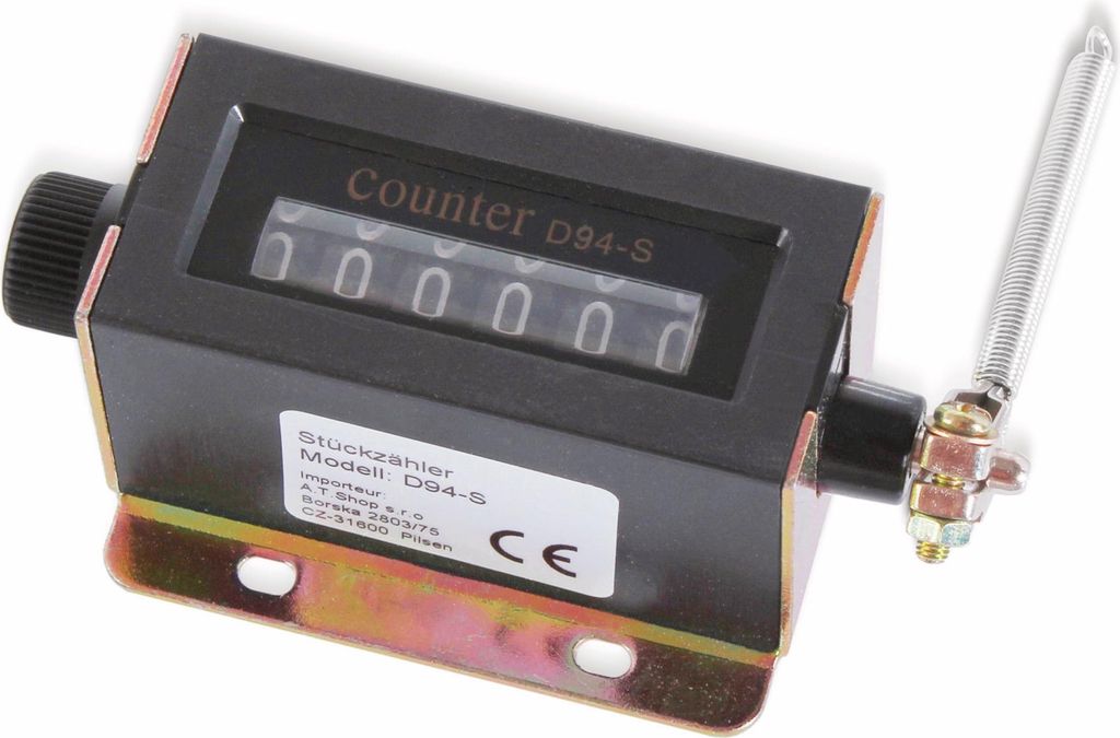 Stückzähler ONPIRA D94-S, 6-stellig, 85x46x33 mm, schwarz Produktbild 