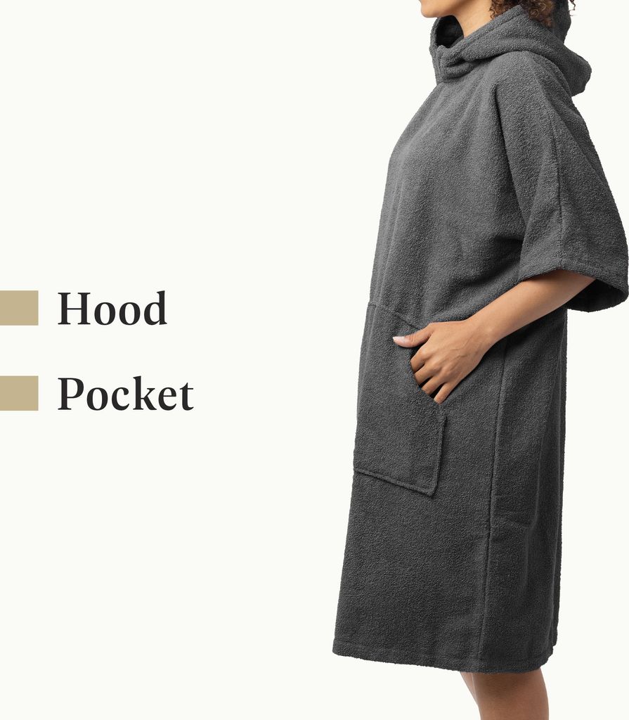 Badeponcho Damen und Herren - Surf Poncho aus 100% Produktbild 5