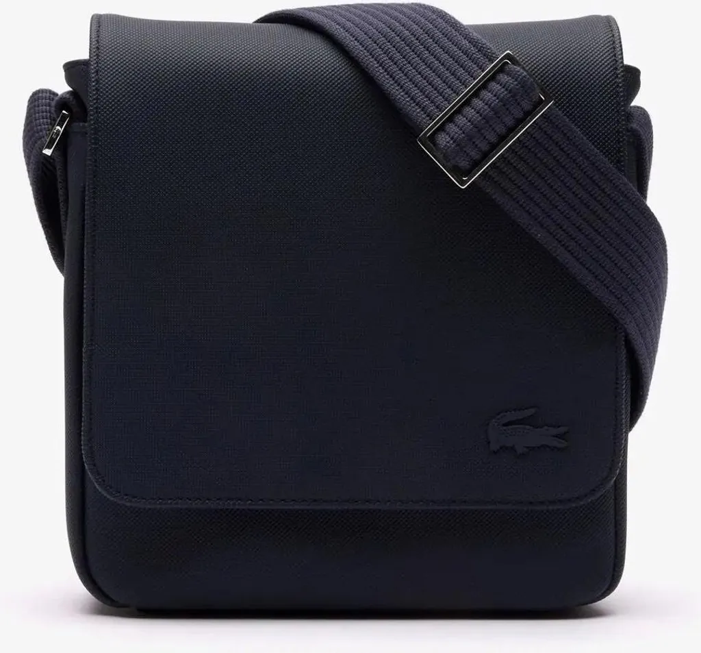Borsa Uomo Lacoste Classic Flap Marine 166 - Design Funzionale - 11