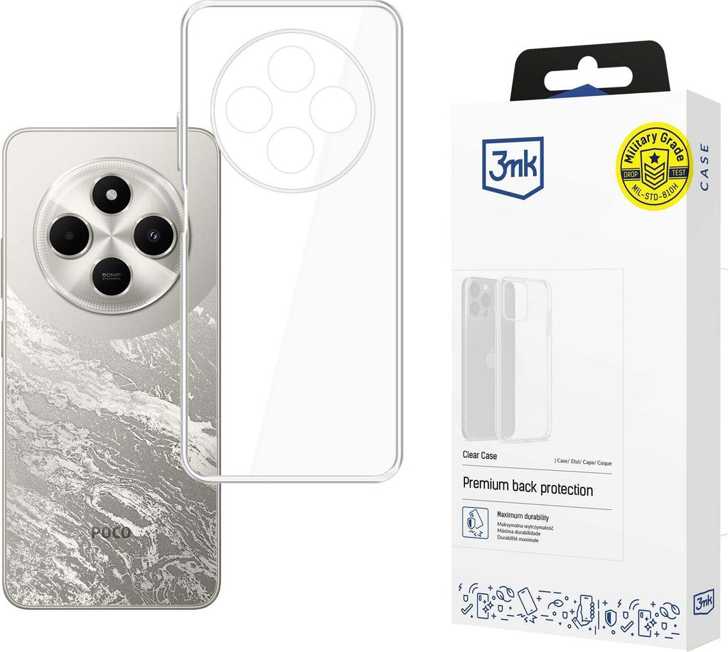 3mk Schutzhülle Clear Case Cover für POCO C75 transparent  Produktbild 