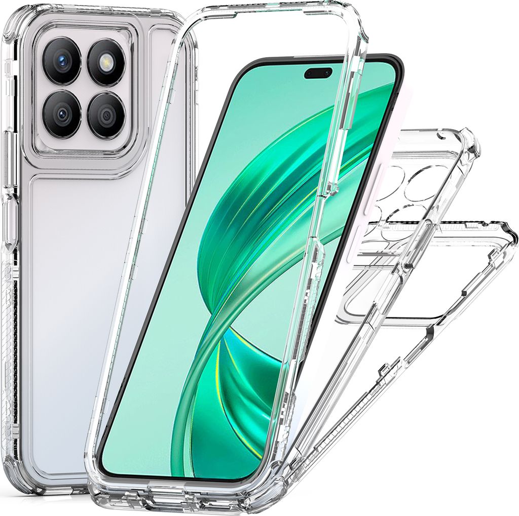 Transparente Handyhülle für Honor X8b Stoßfeste TPU und PC Hybrid Klar Hülle