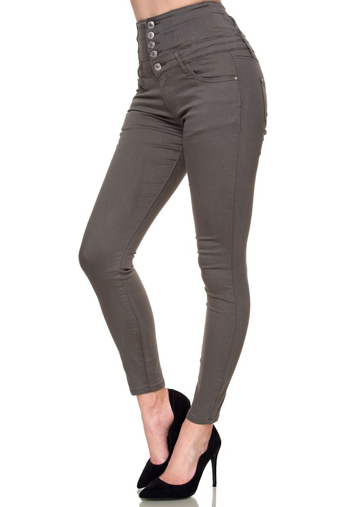 Elara Pantalon Femme Stretch Slim Fit Chunkyrayan 7722 Wein 40/L