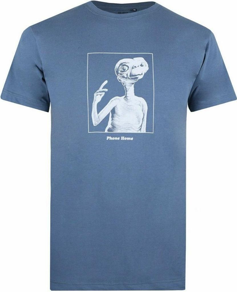 E.T - "Phone Home" T-Shirt für Herren TV1349 (XXL) (Indigoblau)