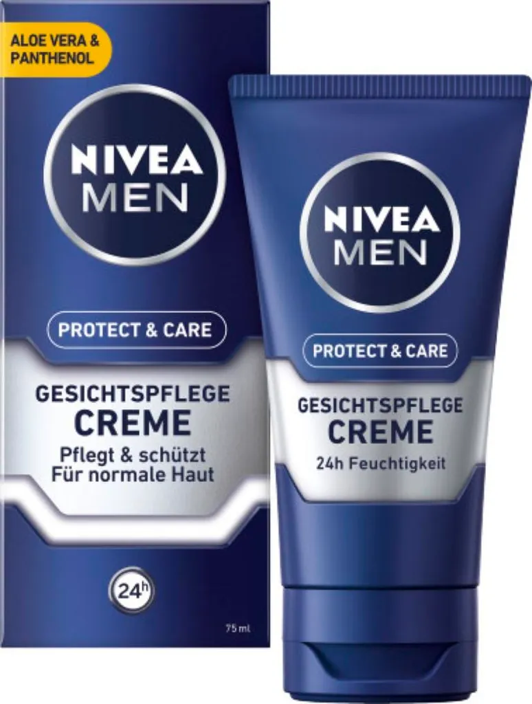 NIVEA MEN 88808 Protect & Care Crème Visage Hydratante 48H Soin 75ml