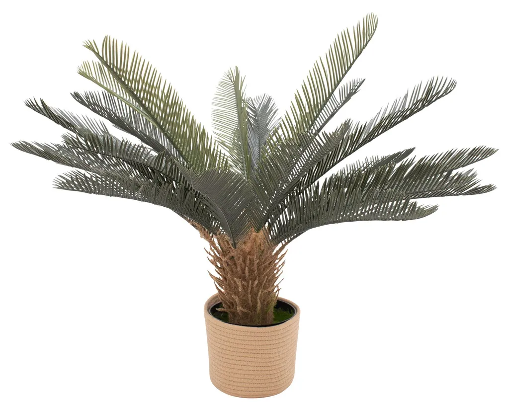 Plante Artificielle Cycas Tropical H85 cm Décoration Intérieure Pot