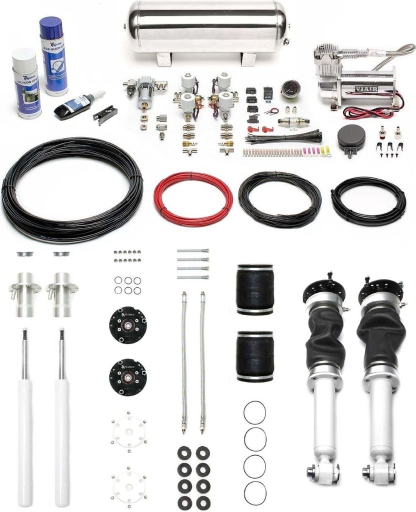 TA Technix Luftfahrwerk Viair Kompressor Kit silber für BMW 5er E28 6er E24