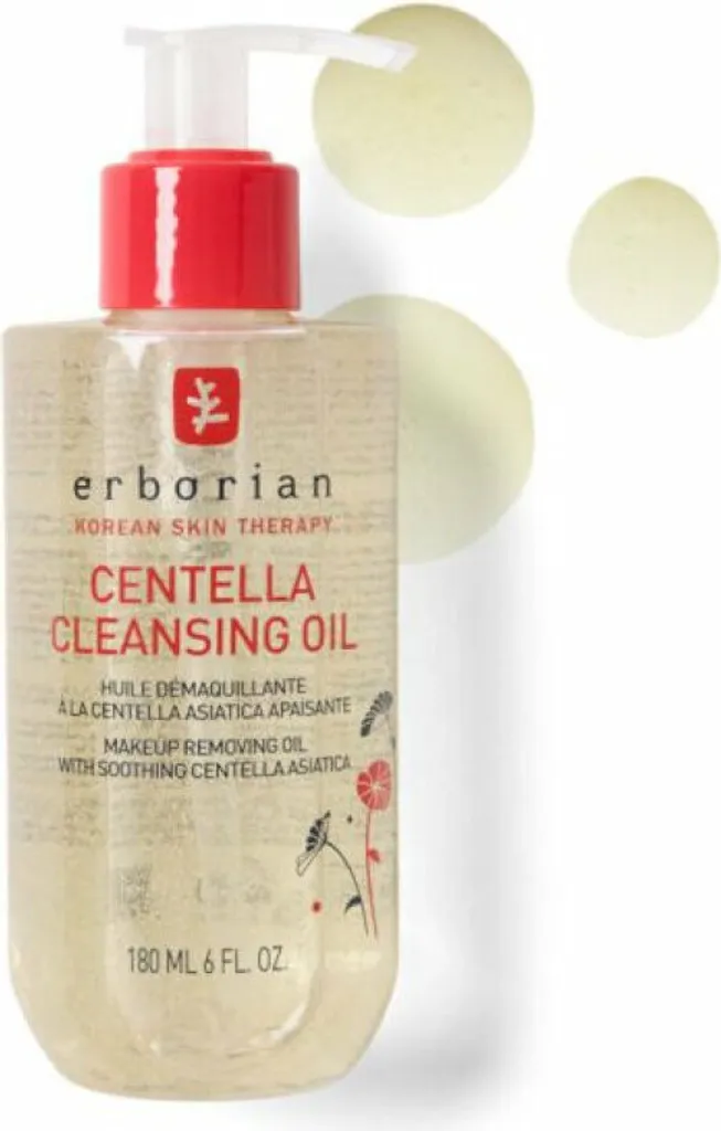 Huile démaquillante Centella Erborian 180 ml contre Peau Sèche et Impuretés