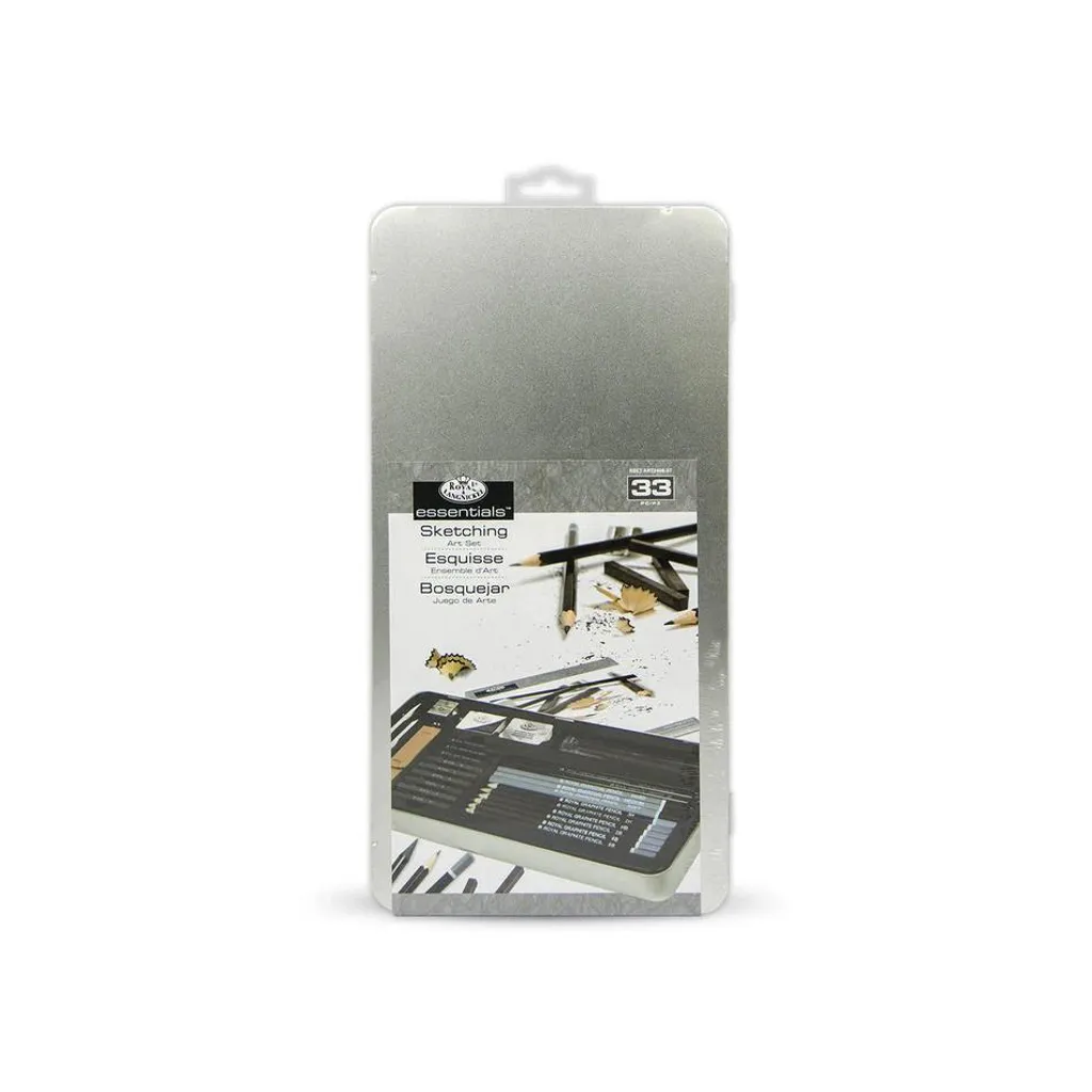Royal & Langnickel Sketching Grand Set d'Art en Fer Blanc - 33 Pièces