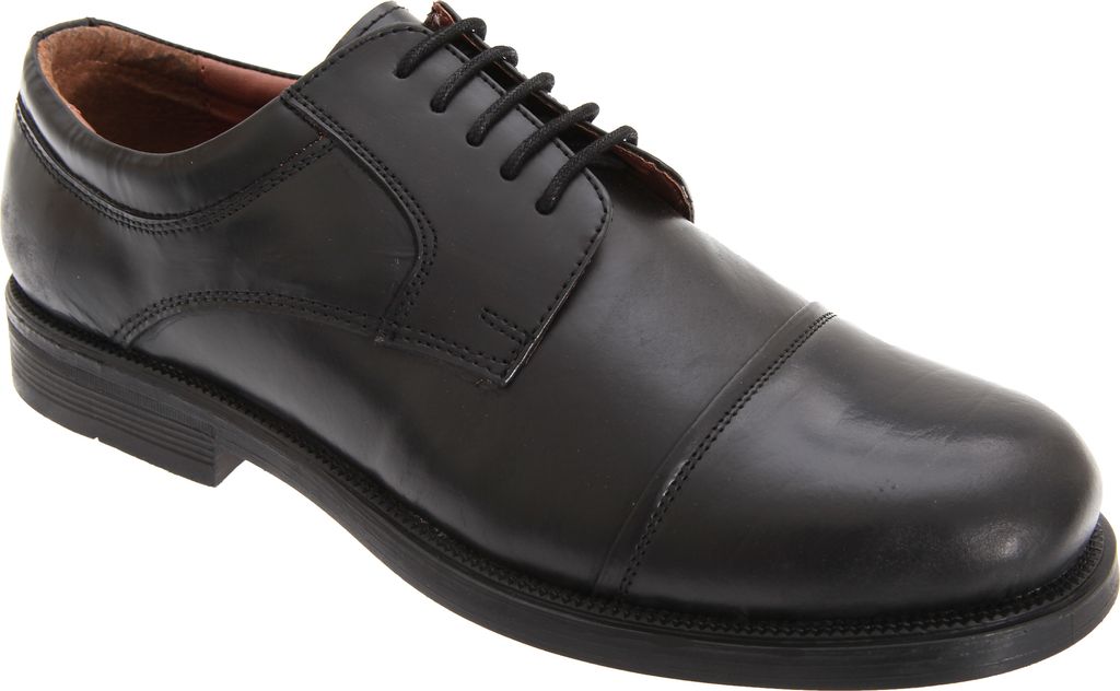 Scimitar Herren Capped Gibson Leder Schuhe DF788 (40,5 EU) (Schwarz)