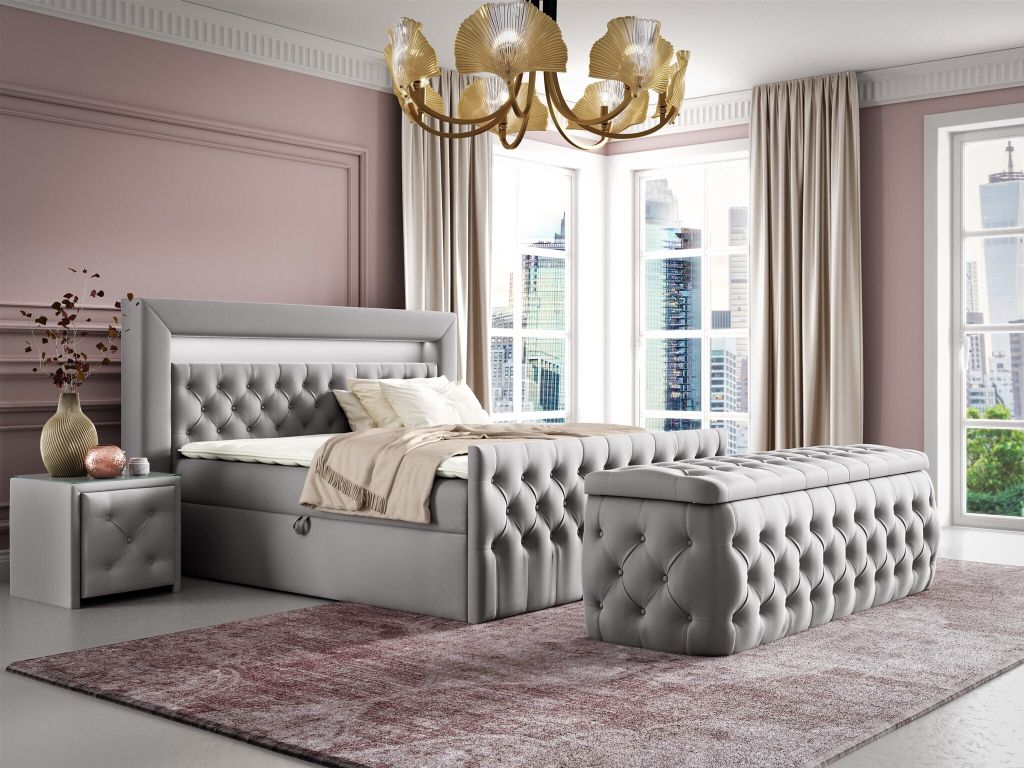 Boxspringbett Schlafzimmerbett ERNESTO Nr.4 160x200cm in Produktbild 