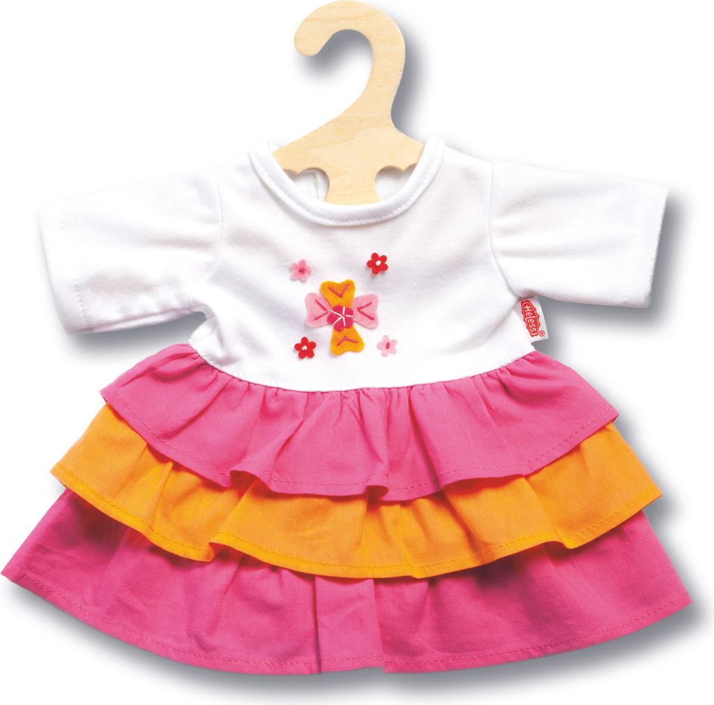 Puppen-Kleid Pinky, klein, Gr. 28-35 cm