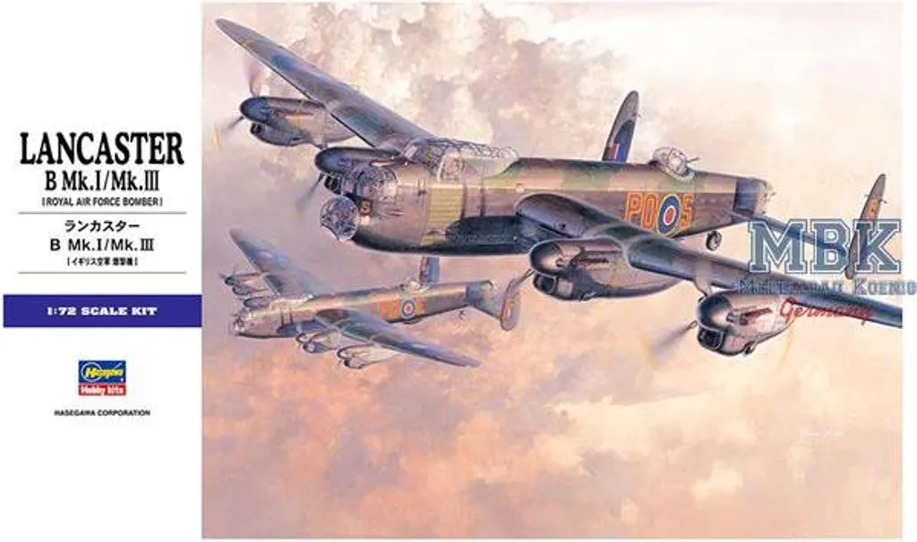 Lancaster B. Mk.I/Mk.III Hasegawa 00553 Maquette Avion Fidèle