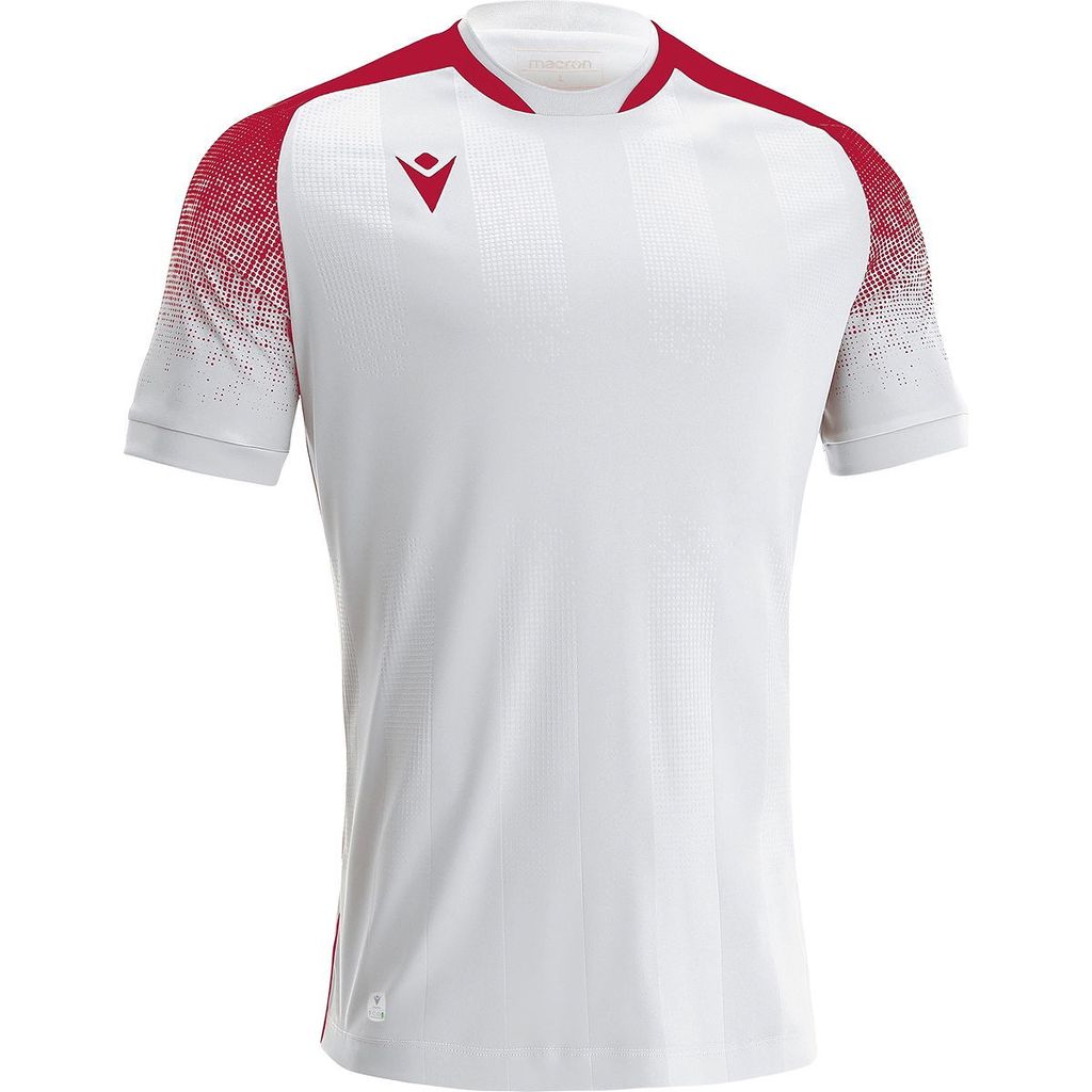Macron Alioth Trikot Kurzarm Herren - Weiß / Rot | Größe: L