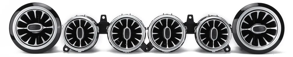Kit LED 64 Couleurs pour Mercedes Classe E : 6 Sorties d'Air Style Turbine
