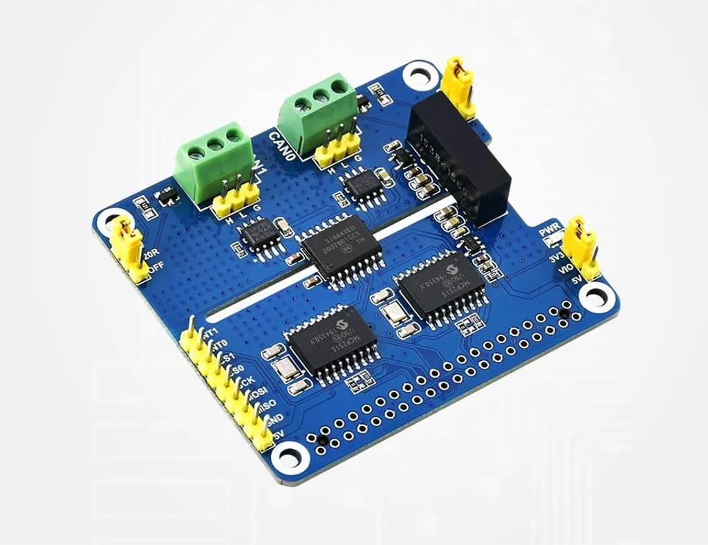 Module CAN-Bus 2 canaux pour Raspberry Pi isolé - Interface industrielle
