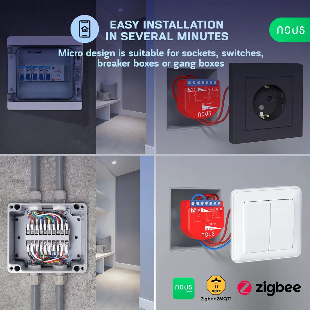 Interrupteur Mural ZigBee pour Automatisation Maison et Contrôle à Distance - 3