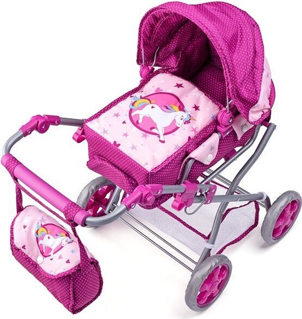 Woody Puppenwagen Einhorn 91509 Produktbild 1
