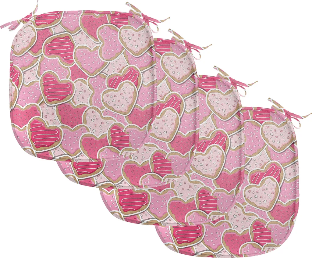 Cuscini Sedie ABAKUHAUS Impermeabili 40x40 - Set 4 Pezzi San Valentino