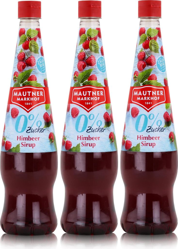 Mautner Getränkesirup Himbeere 0% Zucker 0,7L - Softdrink Produktbild 