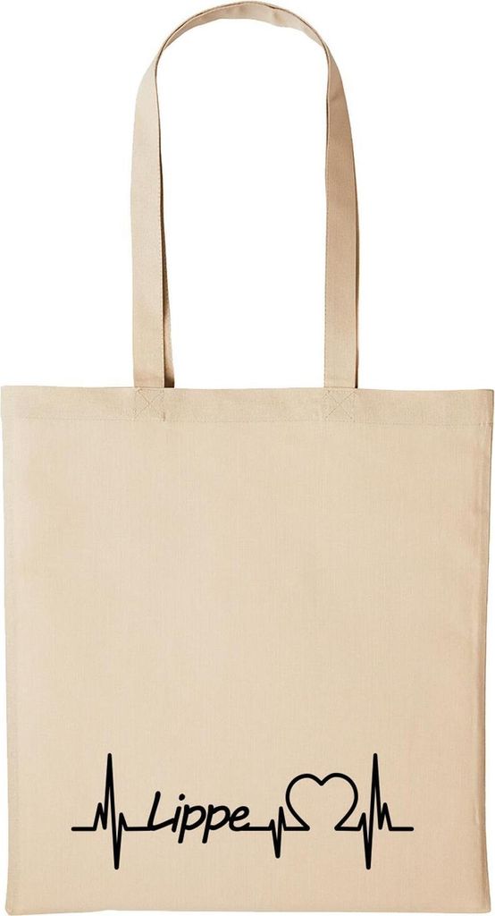Huuraa Baumwollbeutel Lippe Geschenk Einkaufstasche Natural 10 Liter Baumwolle Lippe Accessoire