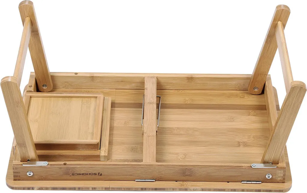 Table de petit déjeuner et support PC portable en bambou polyvalent - 6