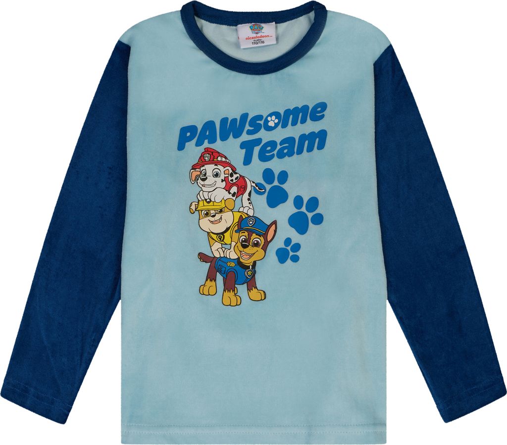 Paw Patrol Chase Marshall Kinder Jungen Pyjama Schlafanzug Produktbild 