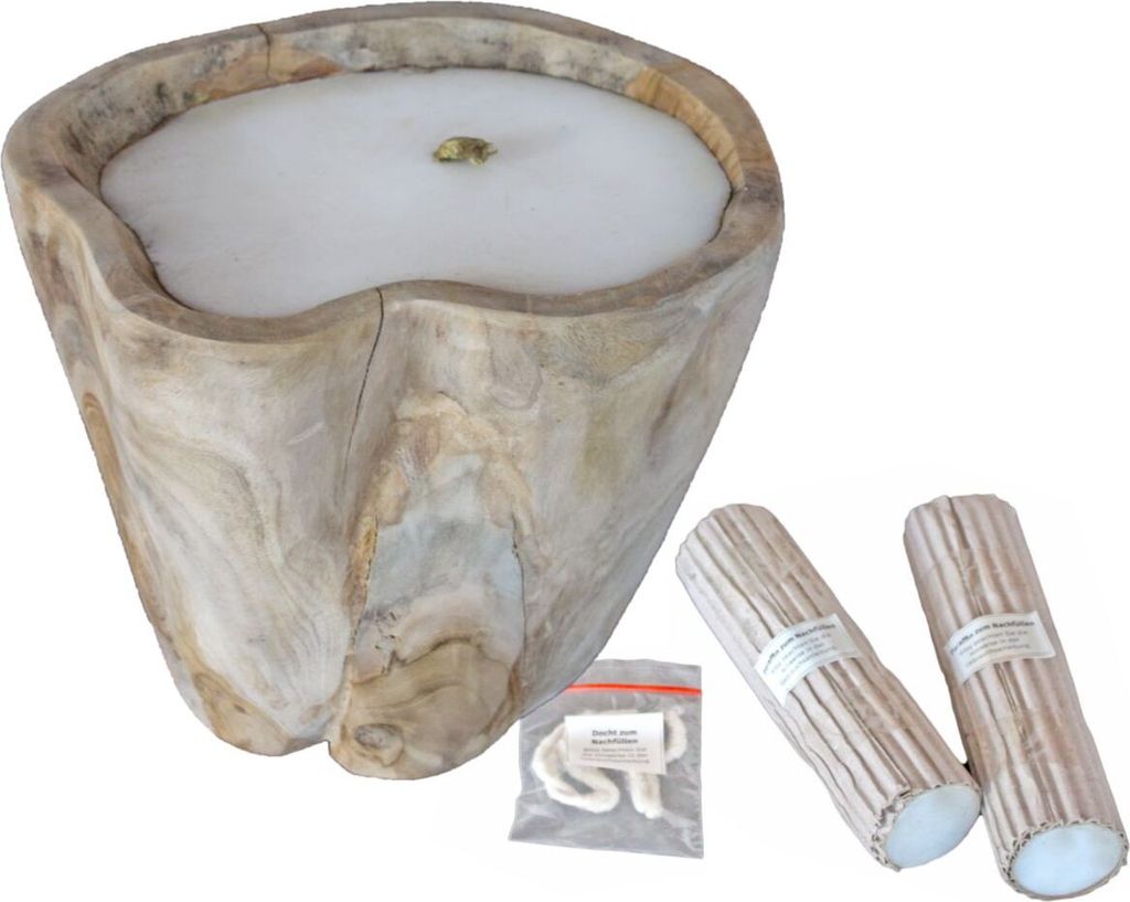 Harms Import 507342 Outdoor-Kerze 'Deco Pleasure' mit Leuchtmittel