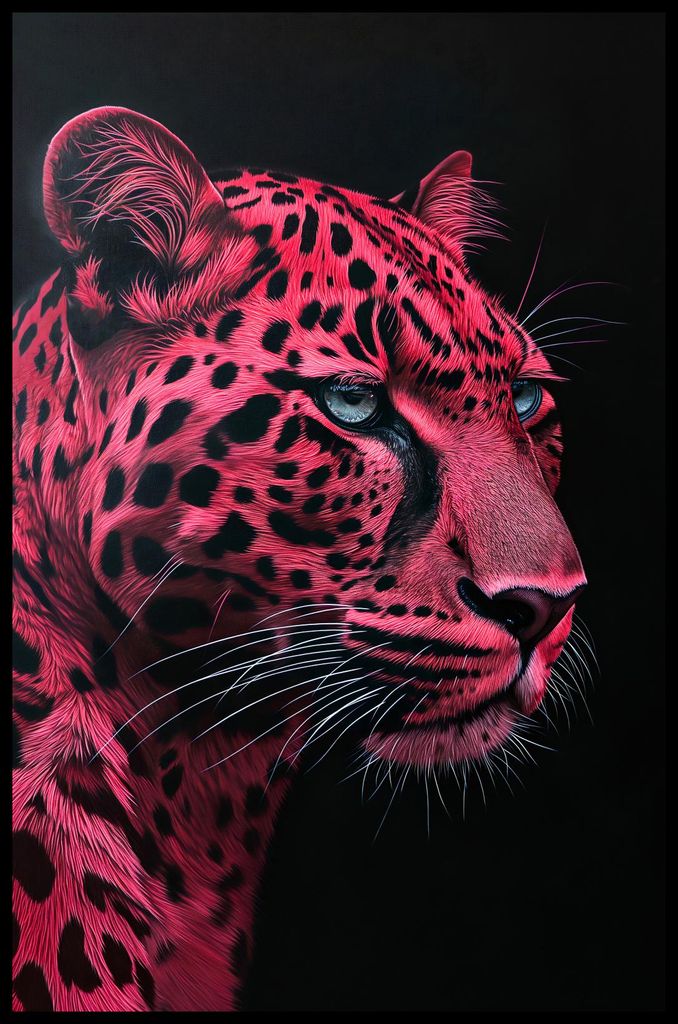 Plakat 53x81cm Scharlachroter Jaguar