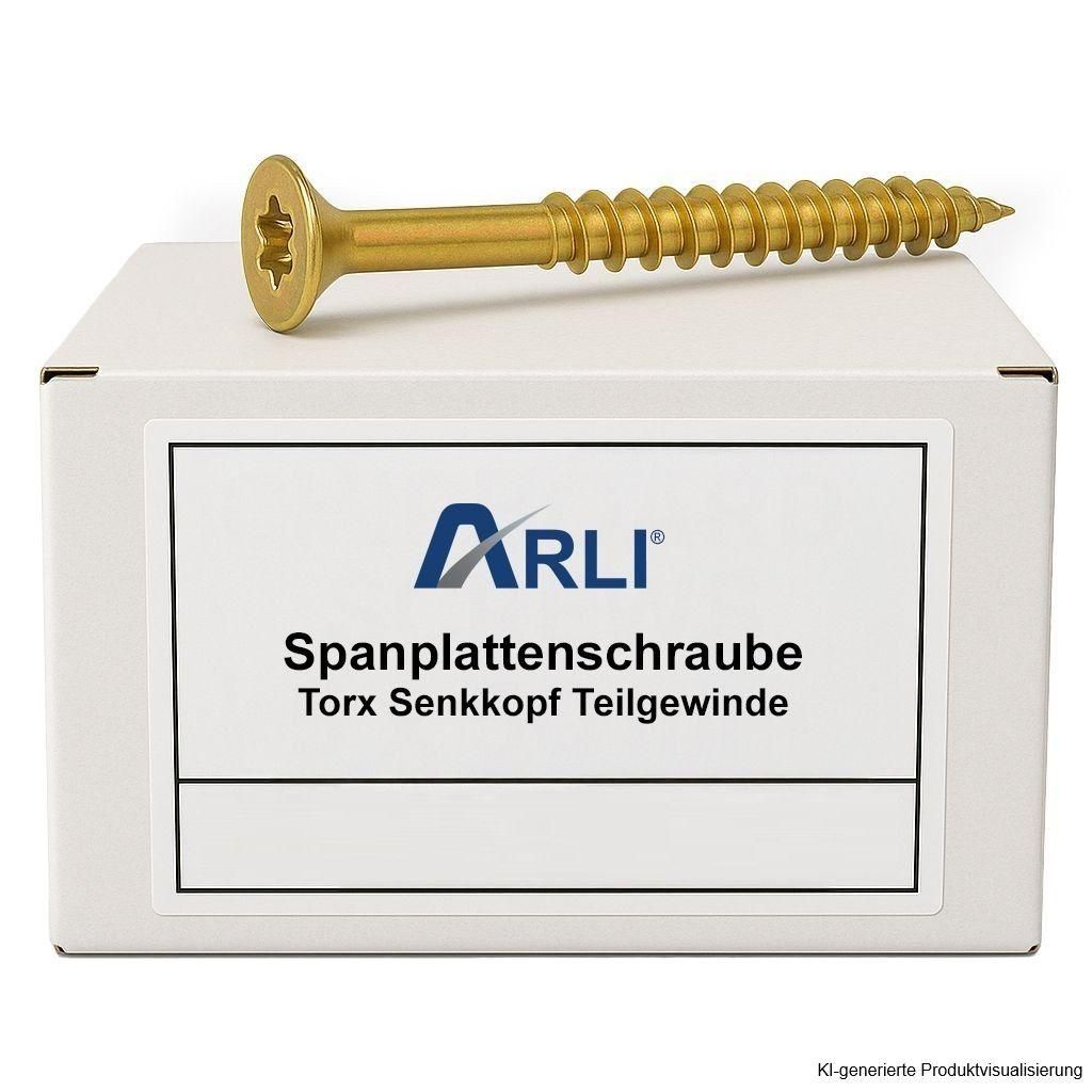 ARLI Set: 200x Spanplattenschrauben 6x80 mm Torx TX30 Produktbild 