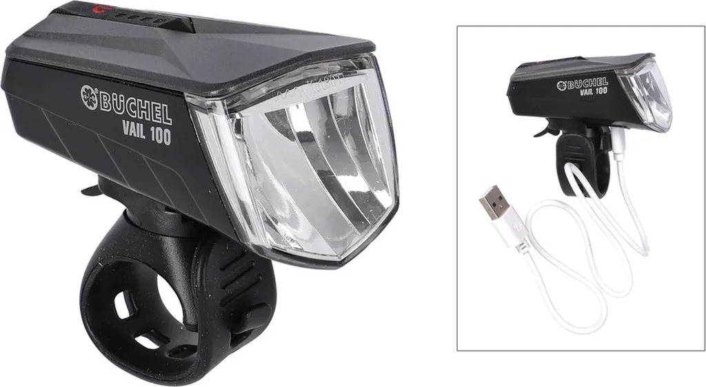 Phare Vélo LED Büchel Vail 100 : Ne Craignez Plus l'Obscurité en Ville