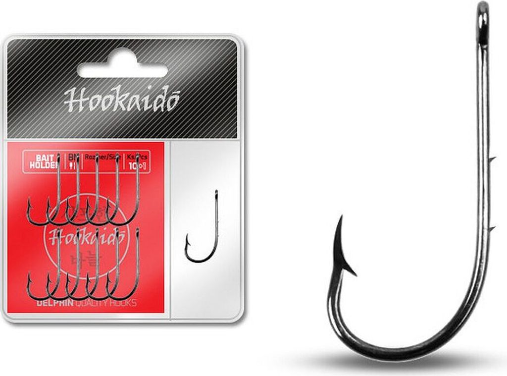 Delphin Hookaido Einzelhaken mit Köderhalter #6