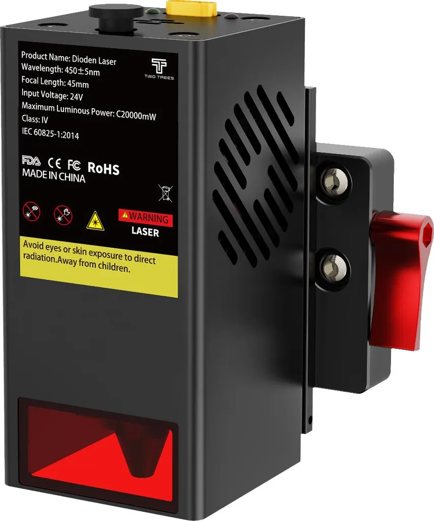Tête Laser 20W Two Trees TC20 compatible avec CNC TTC-450 PRO TTC6050