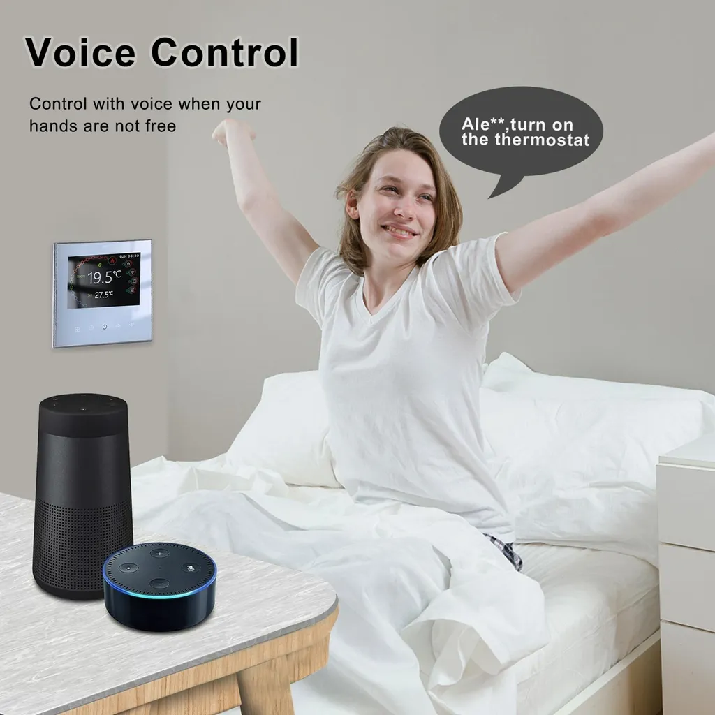Thermostat WiFi Intelligent Chauffage Eau 5A Programmable Tuya Alexa