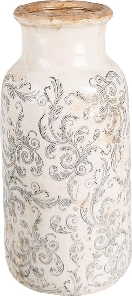 Vaso Clayre & Eef Ø 15x32 cm Fiori in Vetroceramica grigio Immagine del prodotto 