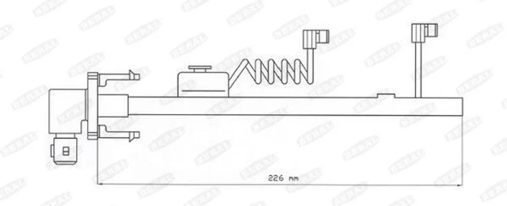 Contact d'avertissement d'usure 226 mm pour Renault Trucks et Dennis