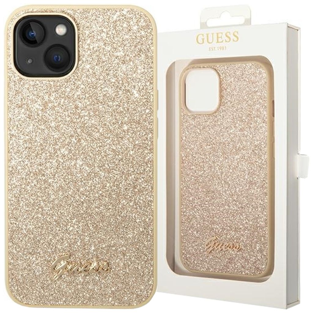 Guess Hard Case Glitter Script Collection Apple iPhone 14 Produktbild 