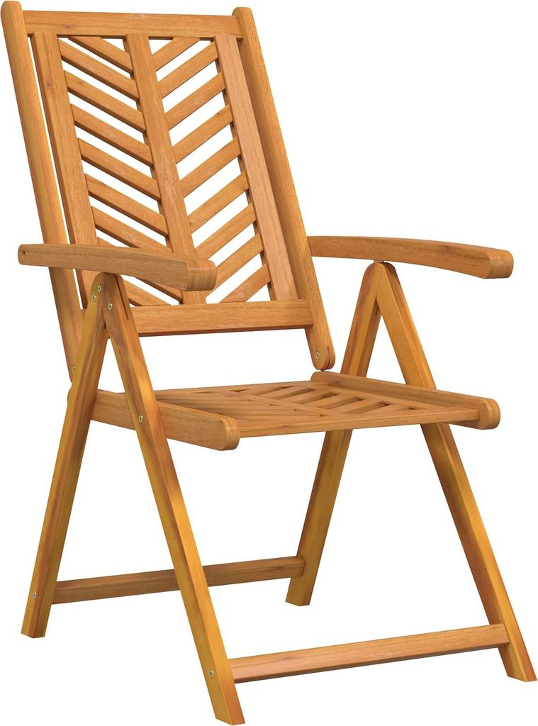 vidaXL Gartenstuhl 4 pcs Braun 57 x 72 x 109 cm Massivholz Akazie