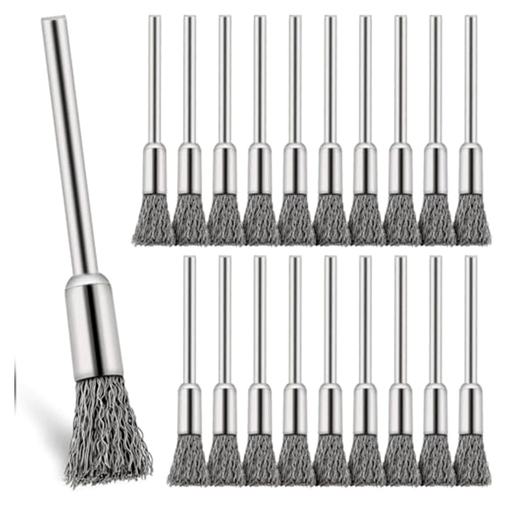 Edelstahldrahtbürste, Verlängert, Kleine Drahtbürste, Rostentfernung, Bohrer, Polieren, Zubehör für Drehwerkzeuge