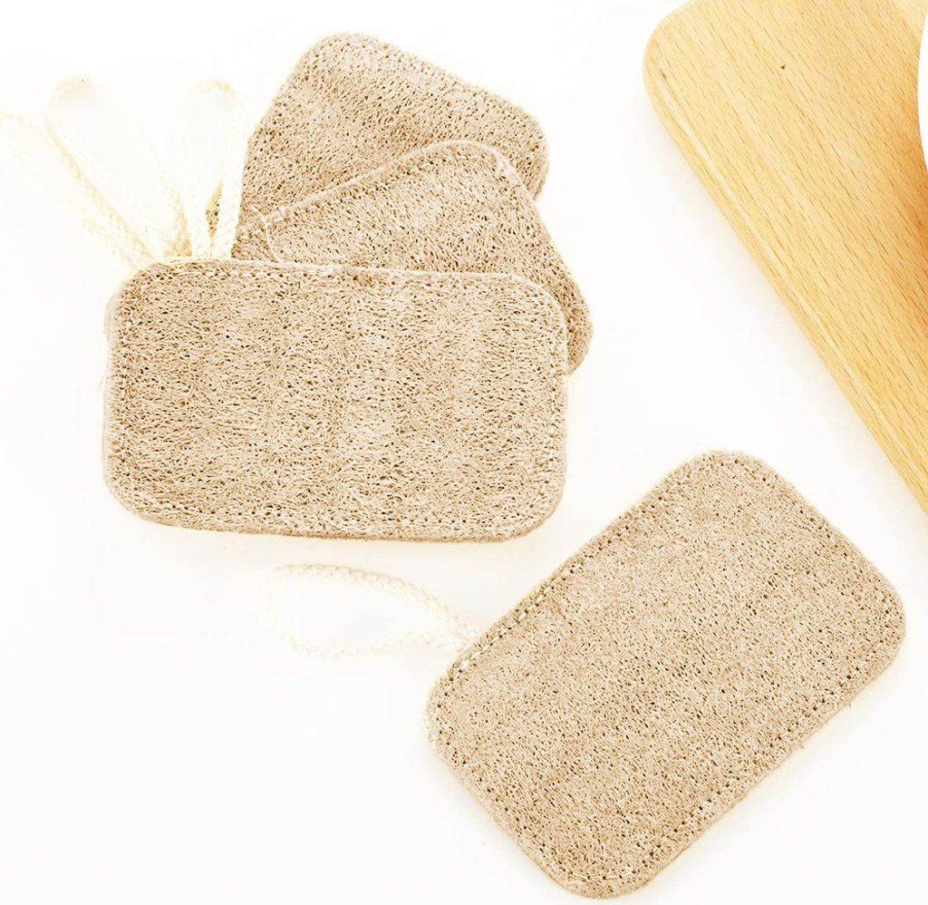 Luffa Schwamm Küche | 6er Pack nachhaltige Küchenschwämme | Produktbild 6