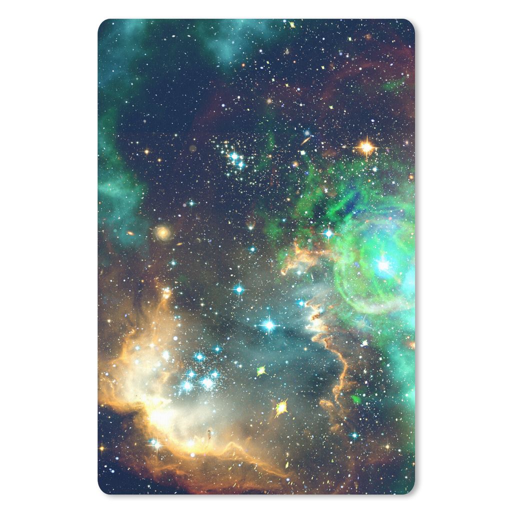 MuchoWow Mauspad Mousepad Leerzeichen - Grün - Gelb 18x27 cm - Mousepads - Maus Mat - Pad - Mausunterlage