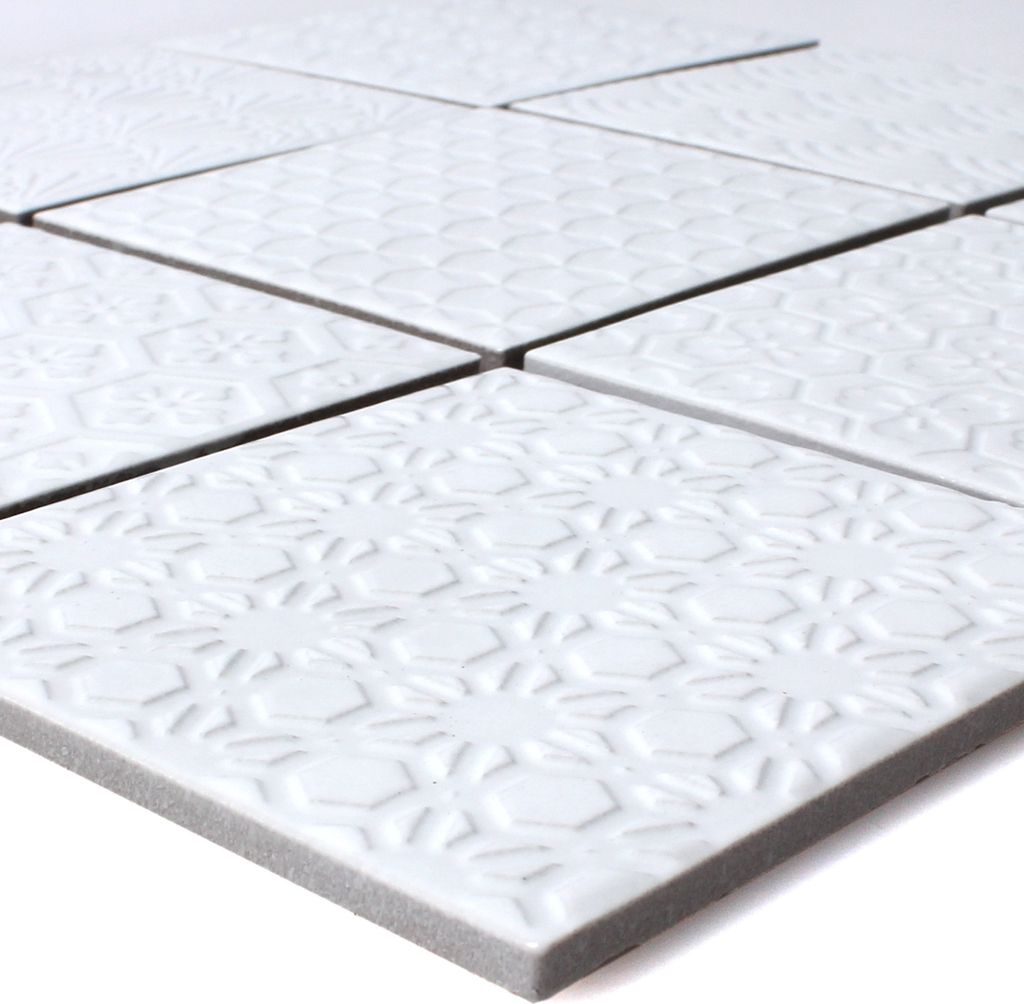 Mosaikfliesen Keramik Istria Weiss