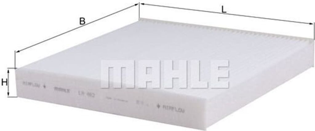 MAHLE Innenraumfilter LA 462 Pollenfilter für FIAT Series 600